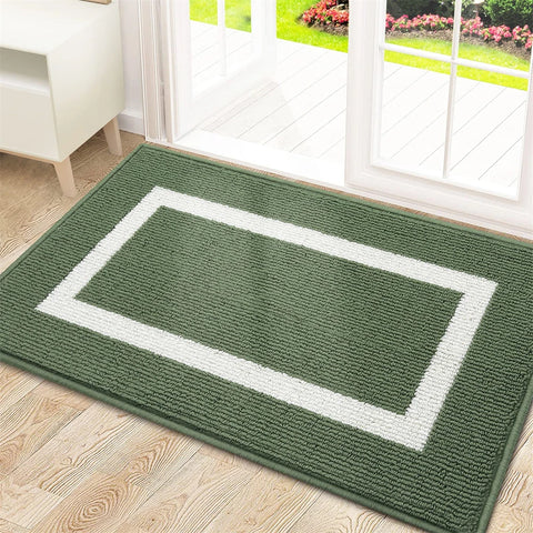 Navak Carpet Olanly Door Mat Dirt Resistant Entrance Foot Mat Outdoor Soft Kitchen Rug Non-Slip Floor Carpet Absorbent House Welcome Doormat