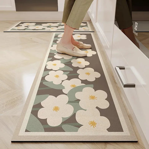 Navak Carpet Exclusive Picks Modern Simple Long Water-Absorbent Oil-Absorbent Diatomite Floor Mats Restaurant Special Non-Slip Foot Mats