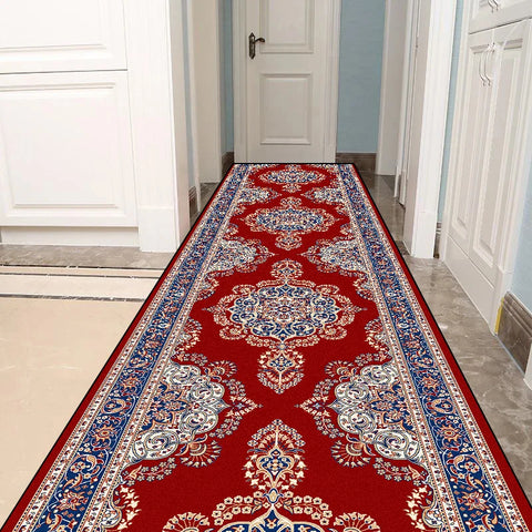 Navak Carpet Persian Style Living Room Hall Carpet Long Hallway Corridor Rugs Non-slip Stairs Decor Runner Rug Kitchen Mat Size Customized