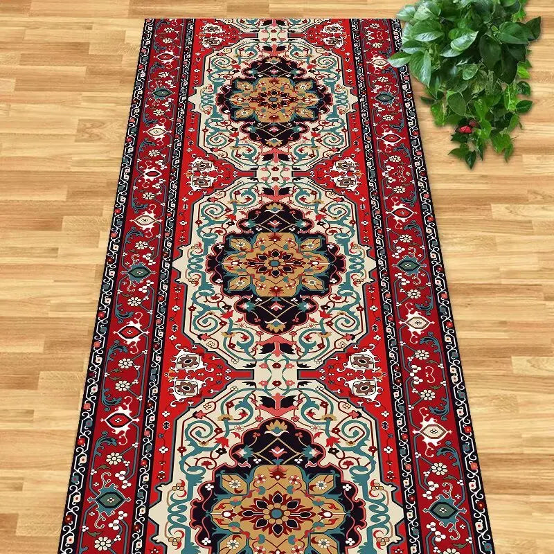 Navak Carpet Persian Retro Runners Carpet Villa Hall Corridor Rugs Apartment Passageway Non-slip Rug Hotel Stairs Decoration Floor Mat Custom