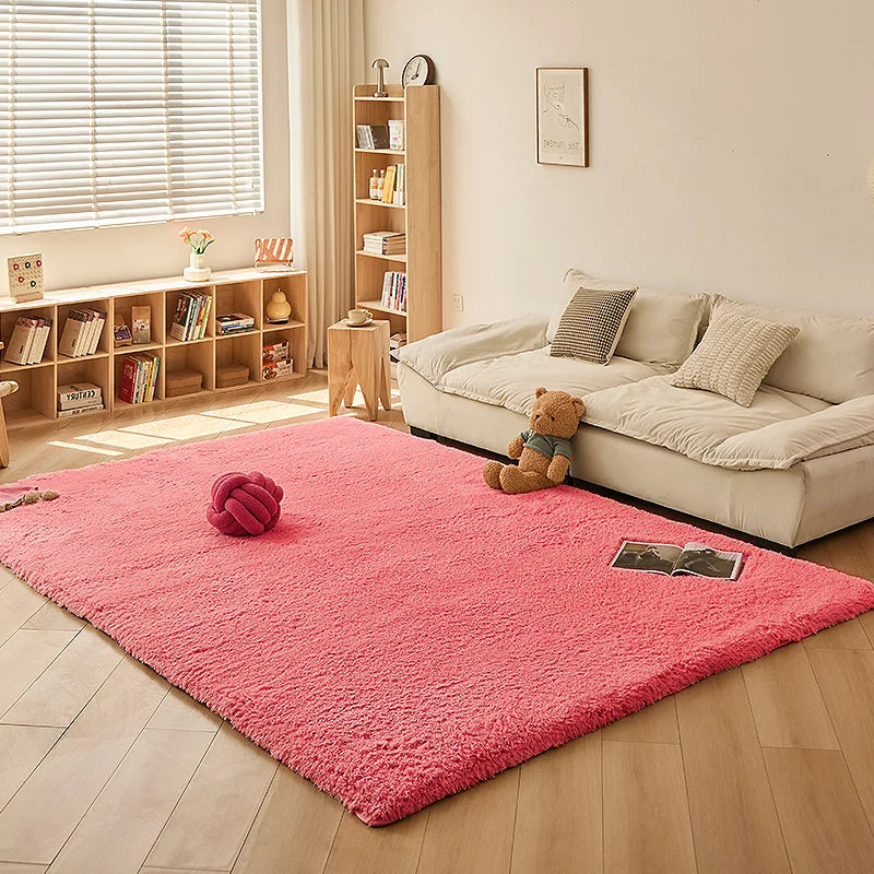 Navak Carpet Soft Lamb Wool Carpet For Children's Bedroom Foot Rugs Fluffy Plush Game Crawling Mat Balcony Cushion Home Decoration Pet Mats
