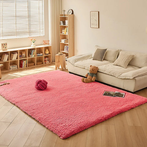 Navak Carpet Soft Lamb Wool Carpet For Children's Bedroom Foot Rugs Fluffy Plush Game Crawling Mat Balcony Cushion Home Decoration Pet Mats