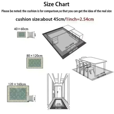 Navak Carpet American Style Retro Carpet Living Room Sofa Bedroom Bedside Study Kitchen Entrance Door Rug Non-slip Light Luxury Decor Mat