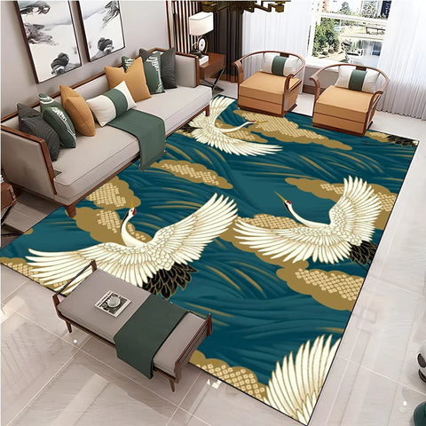 Navak Carpet Chinese Style Living Room Carpet Coffee Table Floor Mat Alfombra Rug Study Bedroom Bedside Home Decoration Non-slip Floor Mat