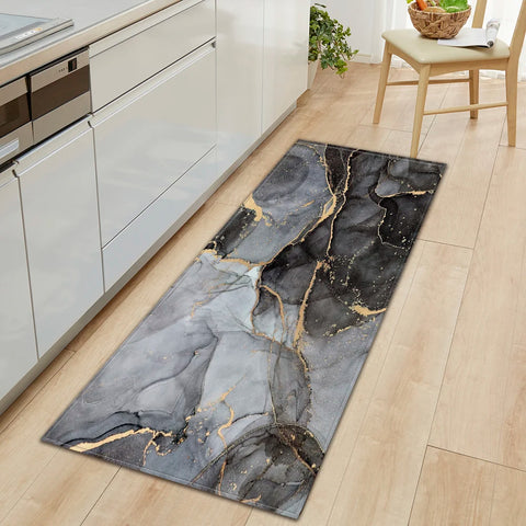 Navak Carpet Kitchen Bath Foot Mat Home Living Room Balcony Bedroom Bedside Floor Decor Long Carpet House Hallway Entrance Door Anti-Slip Rug