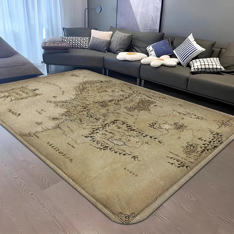 Navak Carpet L-Lords Game Rings Hallway Carpet Retro Multiple Choice Living Room Kitchen Rug Non-Slip Welcome Rug