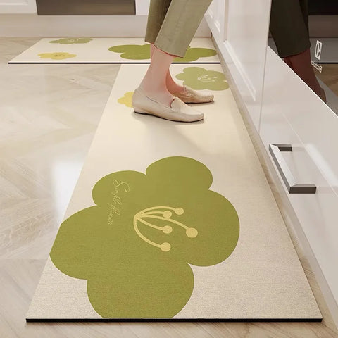 Navak Carpet Exclusive Picks Modern Simple Long Water-Absorbent Oil-Absorbent Diatomite Floor Mats Restaurant Special Non-Slip Foot Mats