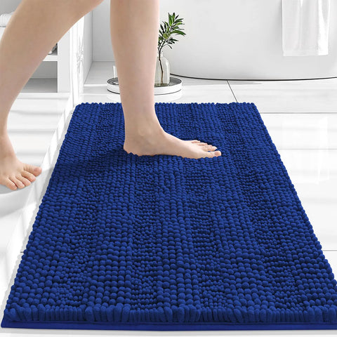 Navak Carpet Olanly Striped Bathroom Rugs Extra Thick Absorbent Bath Mats Non-Slip Soft Cozy Shower Carpet Plush Shaggy Machine Wash Bath Rug