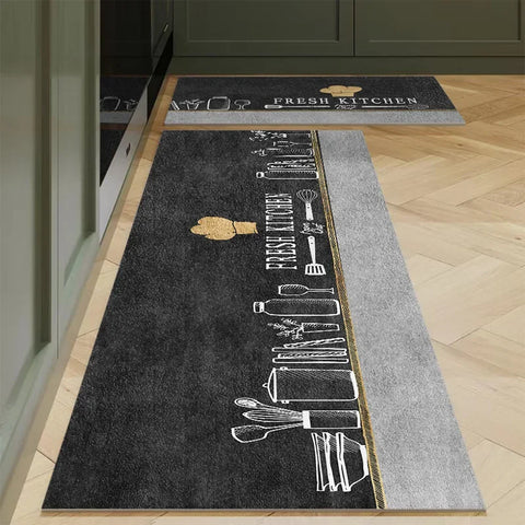 Navak Carpet Polyster Kitchen Carpet Mats for Floor Bedroom Living Room Area Rug Soft Washable Carpet Anti Slip Bathroom Entrance Doormat