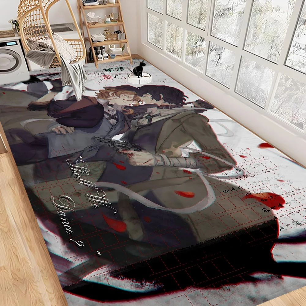 Navak Carpet Bungo Stray Dogs Room Mats Retro Multiple Choice Living Room Kitchen Rug Non-Slip Welcome Rug