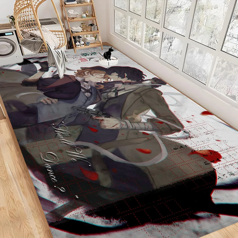 Navak Carpet Bungo Stray Dogs Room Mats Retro Multiple Choice Living Room Kitchen Rug Non-Slip Welcome Rug