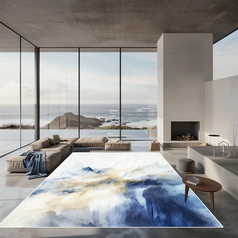 Navak Carpet Nordic Luxury Ink Wash Carpet Living Room Bedroom Decoration Large Area RugsLounge Office Sofa Area Non-slip Floor Mats