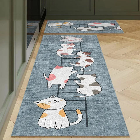 Navak Carpet Polyster Kitchen Carpet Mats for Floor Bedroom Living Room Area Rug Soft Washable Carpet Anti Slip Bathroom Entrance Doormat