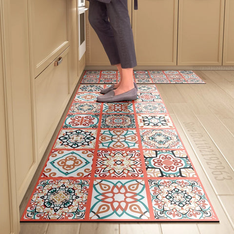 Navak Carpet Non-slip Kitchen Mat Long Rugs Crystal Velvet Carpet for Living Room Absorbent Foot Mats Bedroom Doormat Alfombra Small Rugs