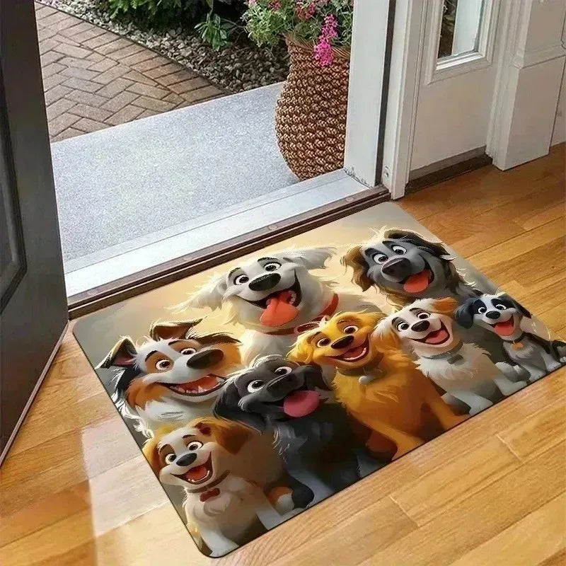 Navak Carpet 1PC 3D pattern Landscape Door Mats Kitchen Rugs Non-Slip Pop design Bathroom Rugs Bath Mat Carpet for Home Sink Laundry Decor
