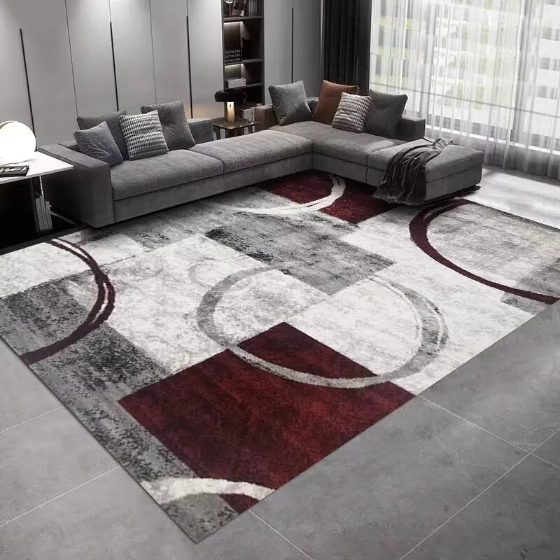 Navak Carpet INS Nordic Abstract Geometric Large Carpets for Living Room Home Room Decoration Plush Lounge Rug Cloakroom Floor Mats Antiskid