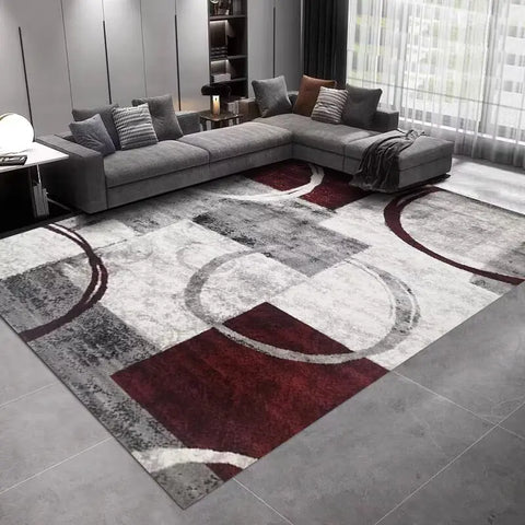 Navak Carpet INS Nordic Abstract Geometric Large Carpets for Living Room Home Room Decoration Plush Lounge Rug Cloakroom Floor Mats Antiskid