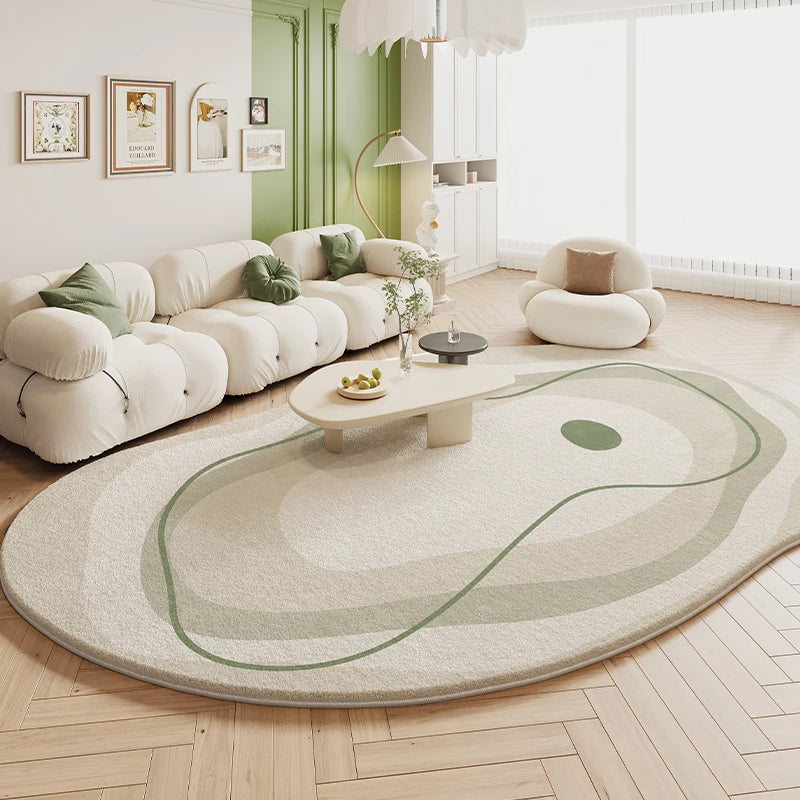 Navak Carpet Thicken Study Carpet Modern Simple Carpets for Living Room Irregular Bedroom Decor Plush Rug Home Special-shaped Anti-slip Mat