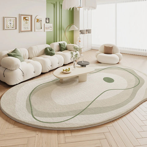 Navak Carpet Thicken Study Carpet Modern Simple Carpets for Living Room Irregular Bedroom Decor Plush Rug Home Special-shaped Anti-slip Mat