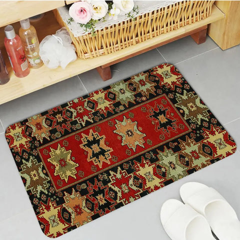 Navak Carpet Boho Persian Rug Pattern Kitchen Mat Non-Slip Laundry Room Mat Laundry Decor Balcony Child Living Room Modern Home Decor