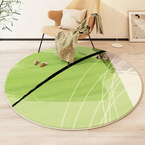 Navak Carpet Exclusive Picks Modern Style Round Living Room Carpet Children's Room Bedroom Crawling Mat Non-slip Bed Blanket Thick Washable Mat
