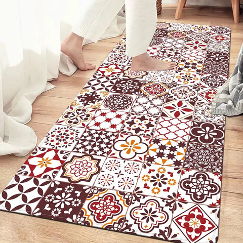 Navak Carpet Exclusive Picks Mandala Patchwork Bedroom Carpet Bathroom Non-Slip Floor Rugs Used In Living Room LaundryRoom Kitchen Home Decoration Mat