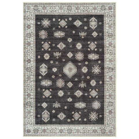 Navak Carpet Boho Area Rugs Washable Vintage Modern Neutral Large Flannel Carpet for Dinning Room Living Room Bedroom Farmhouse Non Slip Mat