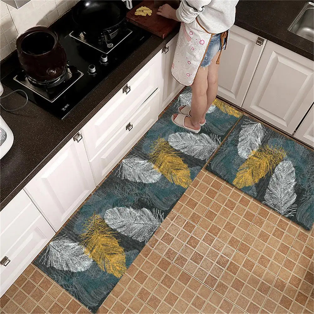 Navak Carpet Kitchen Rug Durable Home Entrance Doormat High-end Kitchen Mats for Floor Waterproof House Hold Washable Non-slip Large Carpet