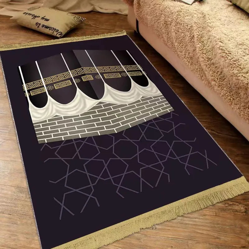 Navak Carpet Islam Thick Prayer Rug Man Prayer Mat for Muslim Ramadan Thickened Soft Man Prayer Mat Portable Prayer Rugs kids Prayer Rug
