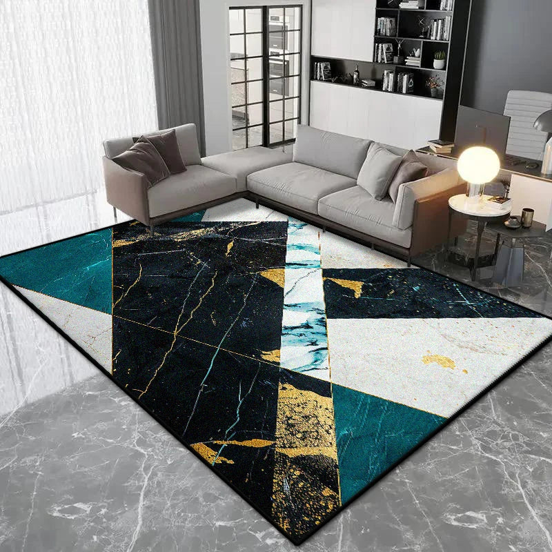 Navak Carpet Nordic Geometric Style Carpet Living Room Luxury Decoration Bedroom Large Area Rugs Lounge Coffee Tables Non-slip Floor Mat Soft