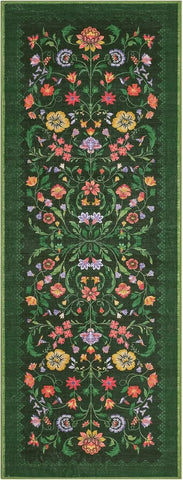 Navak Carpet Hallway Runner Rug Washable Floral Corridor Long Carpet Soft Low Pile Christmas Decor Carpets Bedroom Floor Mat Non-slip Mats