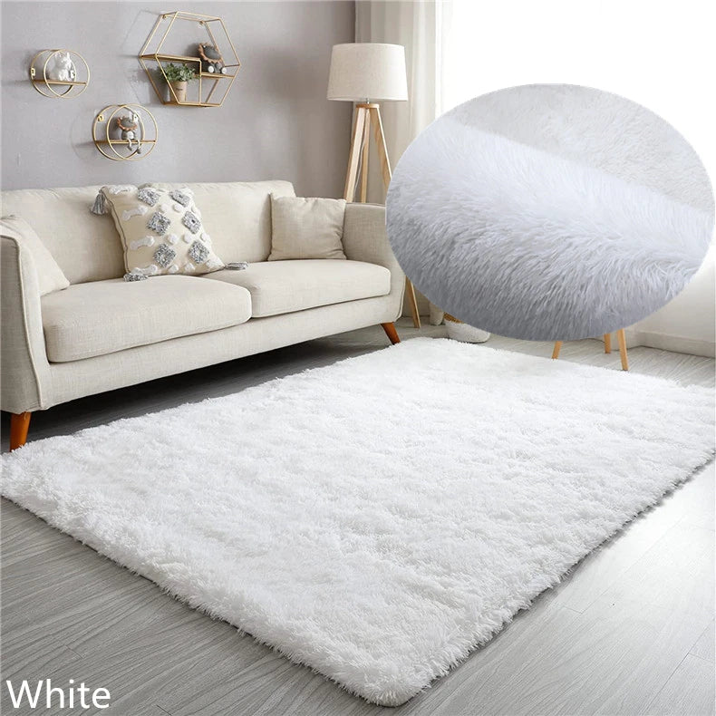 Navak Carpet Grey Living Room Large Carpet Hall Coffee Table Floor Mat 160x230 Children's room Bedroom Long Hair Fluffy Floor Covering Rugs