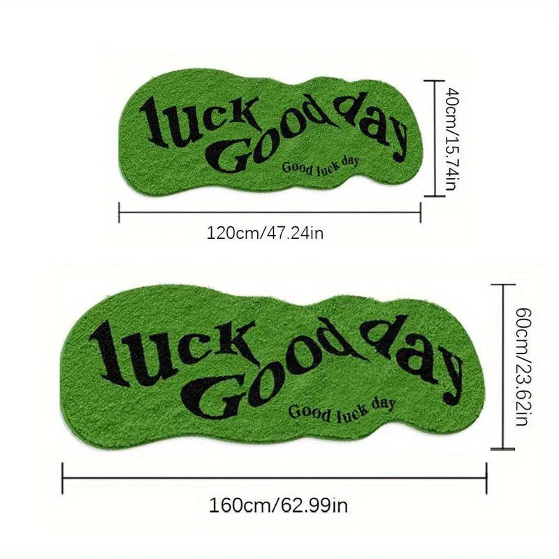 Navak Carpet Exclusive Picks Green Carpet Brings Good Luck To The Day Bedside Floor Mat Soft Non-Slip Doormat Rug For Bedroom Floor Mat Home Decor