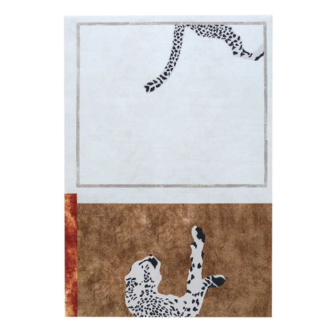 Navak Carpet Light Luxury Plush Lounge Rug Home Bedroom Decor Leopard Print Carpet Thicken Study Non-slip Mat Nordic Carpets for Living Room
