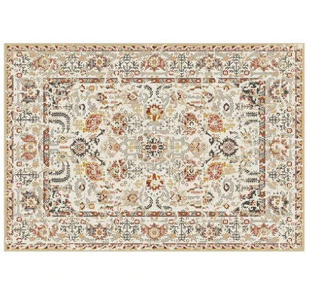 Navak Carpet Retro Ethnic Style Carpets for Living Room Persia Bedroom Decor Rug Non-slip Washable Porch Floor Mat Dining Room Lounge Carpet