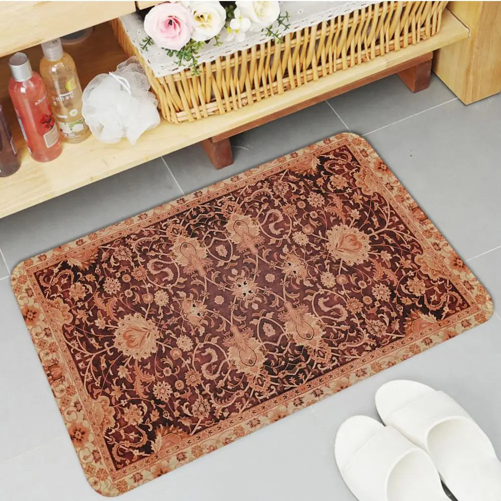 Navak Carpet Boho Persian Rug Pattern Kitchen Mat Non-Slip Laundry Room Mat Laundry Decor Balcony Child Living Room Modern Home Decor