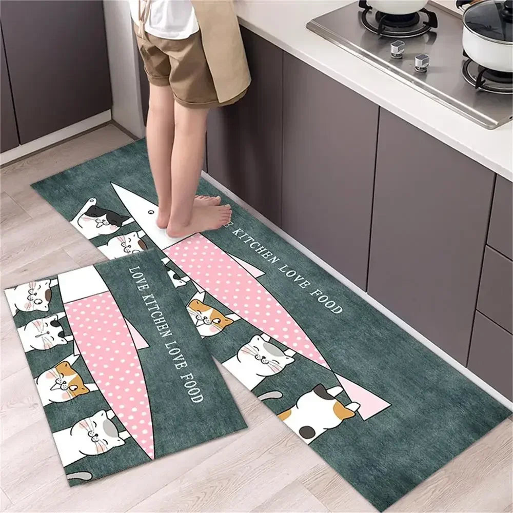 Navak Carpet Kitchen Carpet Mats for Floor Bedroom Living Room Long Bedside Area Rug Soft Washable Carpet Anti Slip Bathroom Entrance Doormat