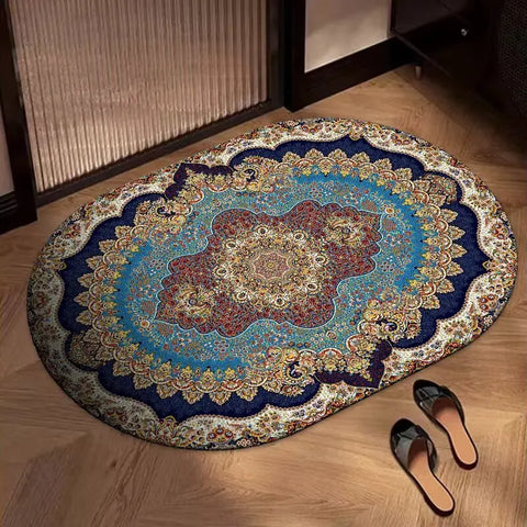 Navak Carpet Exclusive Picks Bohemian Oval Rug Kitchen Bathroom Doormat Entryway Door Mat Square Living Room Bedroom Area Rug Home Decor