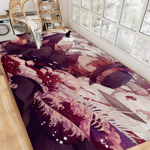 Navak Carpet Bungo Stray Dogs Room Mats Retro Multiple Choice Living Room Kitchen Rug Non-Slip Welcome Rug