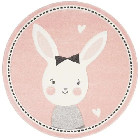 Navak Carpet Cartoon Animal Round Rug Girl Children's Room Crawling Floor Mat Bedroom Living Room