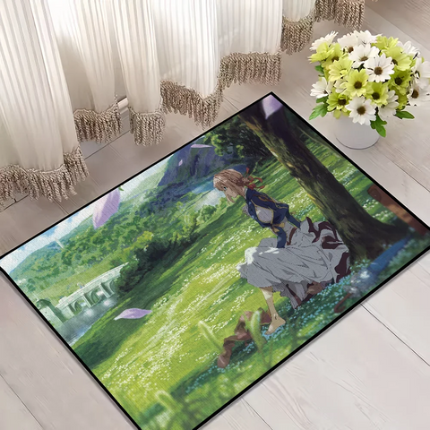 Navak Carpet Door Mat For Evergarden Bathroom Decoration Anime Room Violet Decor Doormat Carpet Entrance Welcome Bath Kitchen Rug