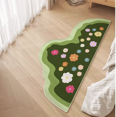 Navak Carpet Nordic Style Bedroom Decor Carpet Home Fluffy Soft Rug Irregular Shapes Carpets for Living Room Thickend Plush Bedside Floor Mat