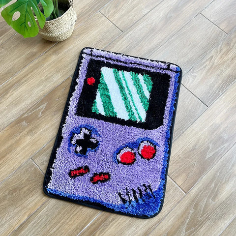 Navak Carpet LAKEA Hand-held Game Device Tufted Rug GameRoom Funny Childhood Memories Flocking Carpet Floor Anti Slip Doormat Aesthetic