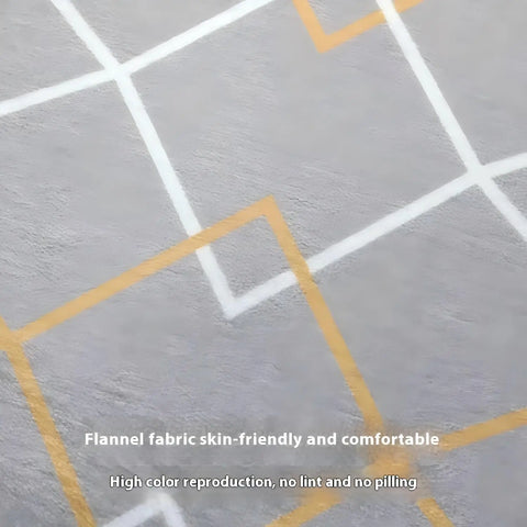Navak Carpet Exclusive Picks Summer Simple Geometric Anti-Fouling Anti-Static Floor Mats Easy Care Living Room Bedroom Flannel Carpet Home Decoration