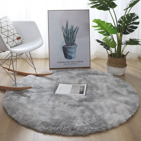 Navak Carpet Super Soft Plush Round Rug Mat Fluffy White Carpets For Living Room Home Decor Bedroom Kid Room Decoration Salon Thick Pile Rug