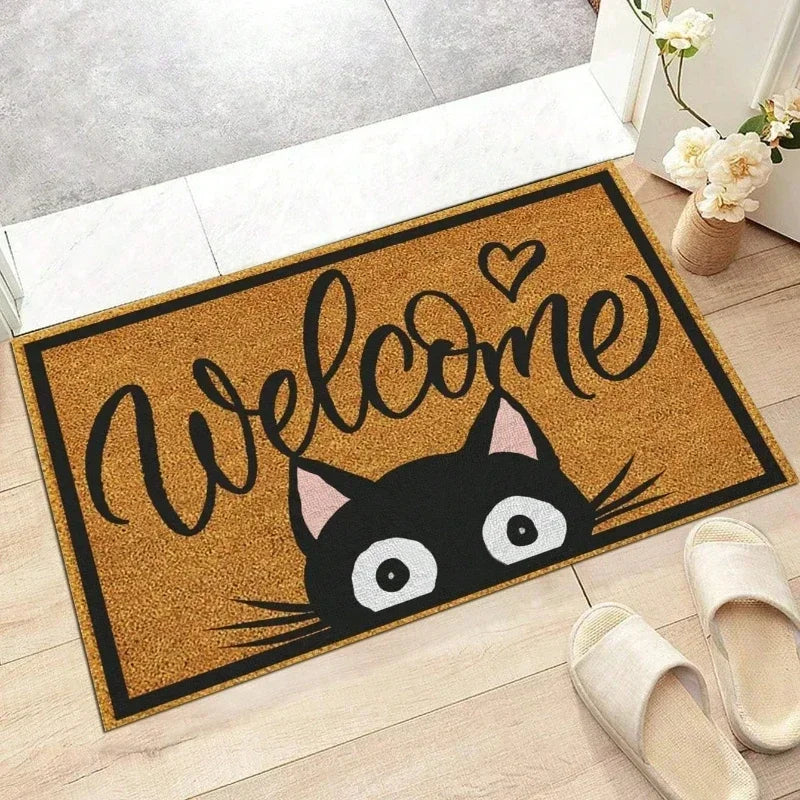 Navak Carpet Cartoon Animals Welcome Home Door mat Living Room Bedroom Kitchen Laundry Washable Dirty Resistant Lightweight Carpet