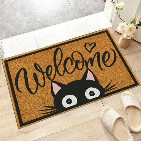 Navak Carpet Cartoon Animals Welcome Home Door mat Living Room Bedroom Kitchen Laundry Washable Dirty Resistant Lightweight Carpet