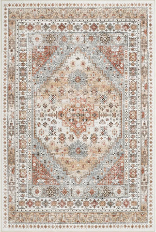 Navak Carpet zesthomeArea Rugs - Ultra-Thin Washble Rug, Stain Resistant Anti Slip Backing Rugs for Living Room,Bedroom, Vintage Home De