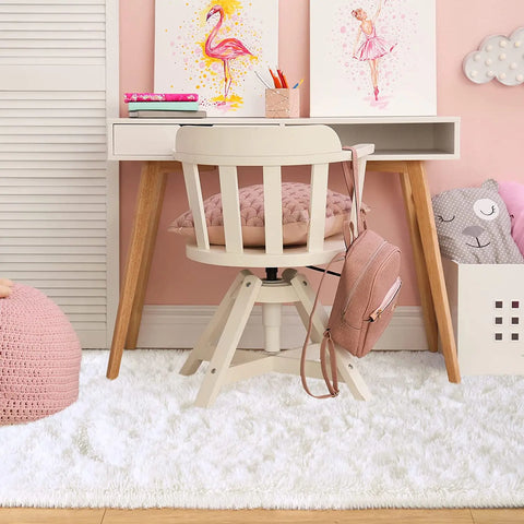 Navak Carpet Soft Shaggy Carpet Living Room Fluffy Children Rugs Large Beige Plush Area Rug for Bedroom Kids Room Nursery Modern Home Decor