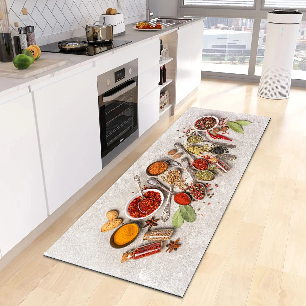 Navak Carpet Modern Kitchen Mat Home Entrance Doormat Hallway Bedroom Living Room Decoration Floor Carpet Balcony Bathroom Anti-Slip Long Rug
